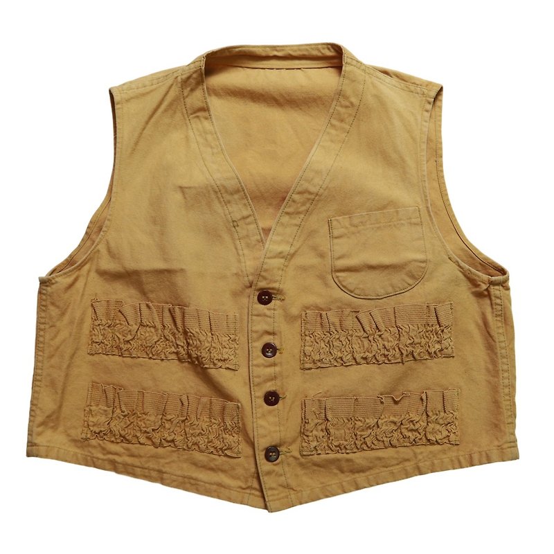 1970s-80s 狩猎背心 hunting vest - 男装背心 - 其他材质 咖啡色