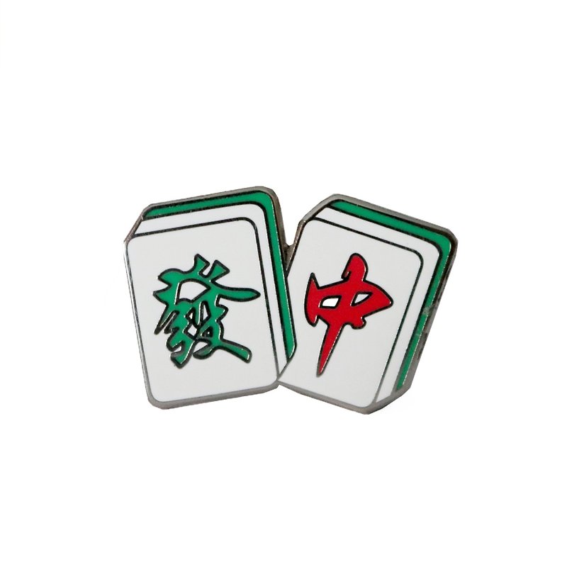 Mahjong Pin 麻将 别针/胸针/扣针