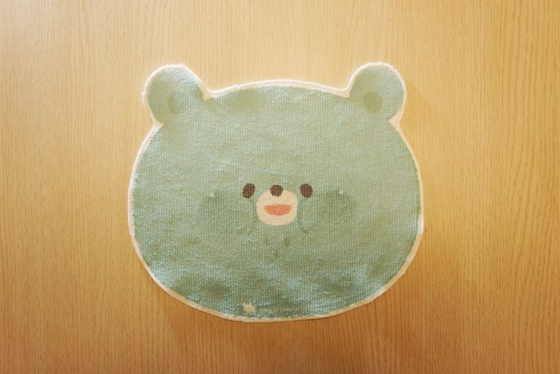 【加价购】熊头造型毛巾-BEAR陪你擦拭努力的汗水 - 毛巾浴巾 - 棉．麻 蓝色