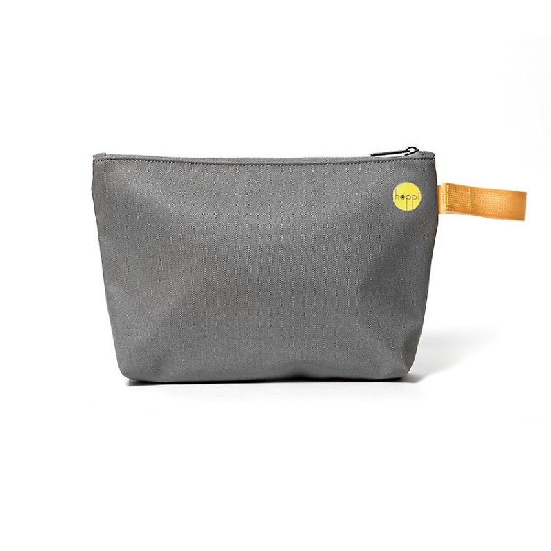 防泼水携行袋 (中型灰色) - 化妆包/杂物包 - 聚酯纤维 灰色
