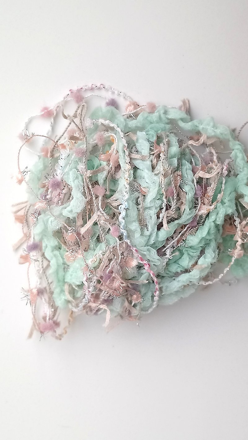 日本混合纱线　100厘米 - 编织/刺绣/羊毛毡/裁缝 - 聚酯纤维 蓝色