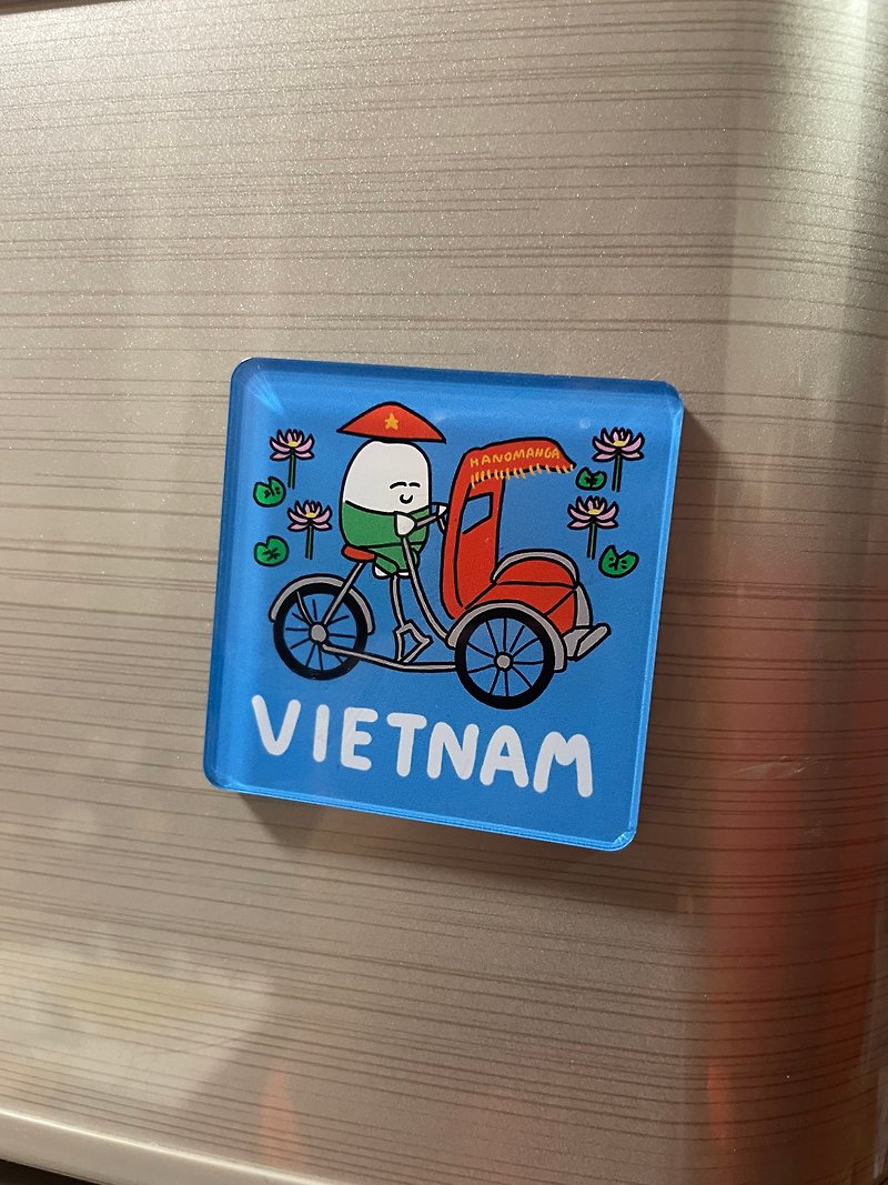 ベトナム風マグネット - 冰箱贴/磁贴 - 塑料 蓝色