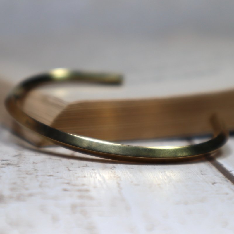 简单   菱型  黄铜手镯  brass - 手链/手环 - 铜/黄铜 金色