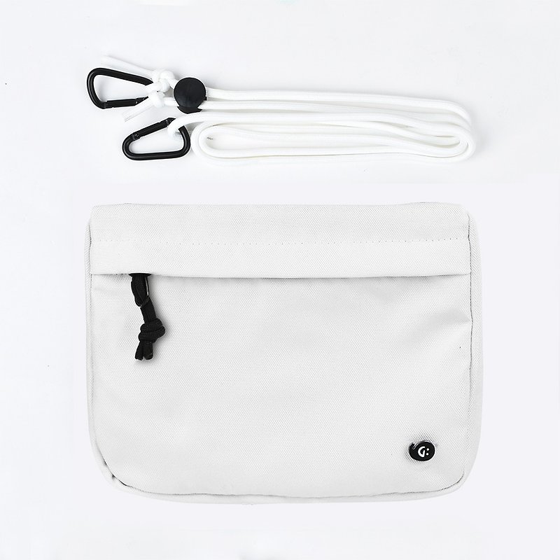 Grinstant混搭可拆组式小包肩背包 - 黑白系列 (白色) - 手拿包 - 聚酯纤维 白色
