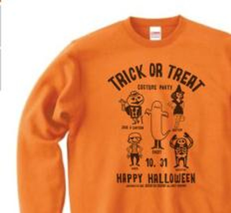 TRICK OR TREAT　トレーナー【受注生産品】 - 男装衬衫 - 棉．麻 橘色
