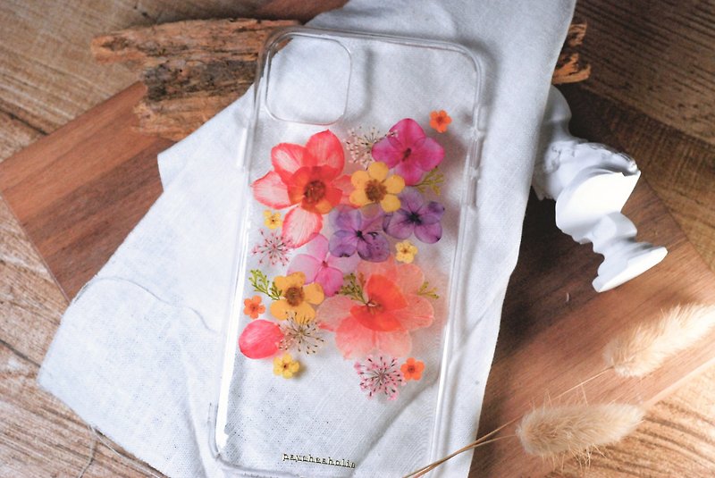 iPhone -押花手机壳 | pressed flower phone case - 手机壳/手机套 - 植物．花 红色
