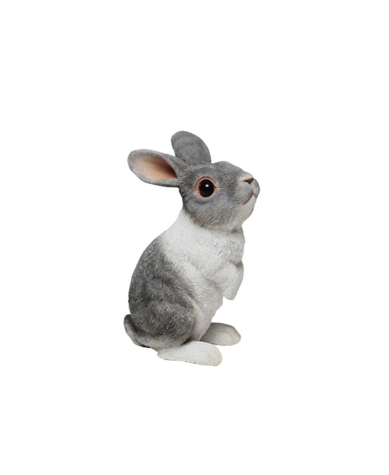 日本Magnets 拟真动物系列 超可爱小兔子站高高存钱筒 - 其他 - 其他材质 灰色