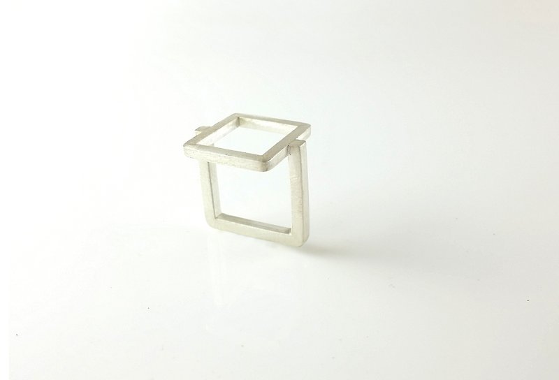 纯银戒指,建筑系列 Architecture collection ATR002手工银饰 - 戒指 - 纯银 银色