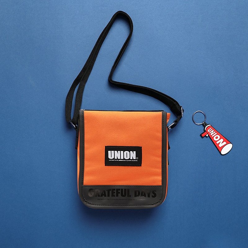 UNION OBJET 韩国潮牌 UNION COVER 侧背包 斜背包_橘色 - 侧背包/斜挎包 - 聚酯纤维 橘色