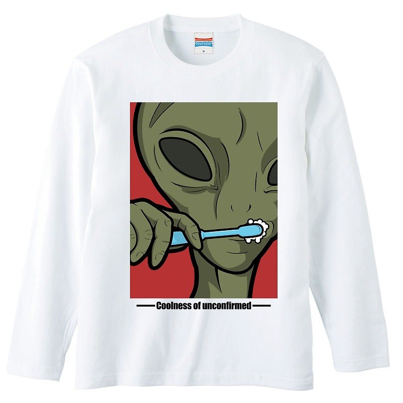 ロングスリーブTシャツ / alien dentifrice - 男装上衣/T 恤 - 棉．麻 白色
