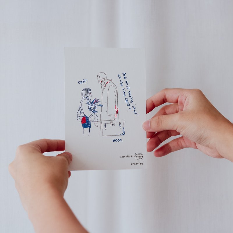 Mathilda Postcard - 卡片/明信片 - 纸 白色