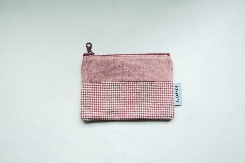 零钱包【韩红花 からくれない】 - 零钱包 - 棉．麻 红色