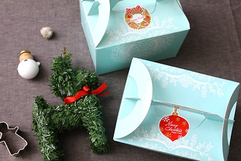 圣诞小资礼盒 l 圣诞节 l 交换礼物 - 谷物麦片 - 新鲜食材 红色