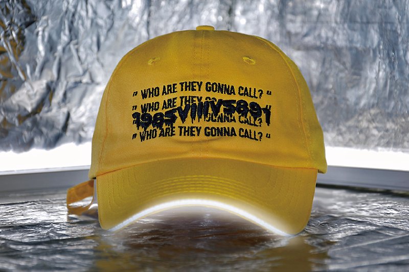 HWPD WATGC Reflective Ball Cap 标语式反光老帽-黄色 - 帽子 - 棉．麻 黄色