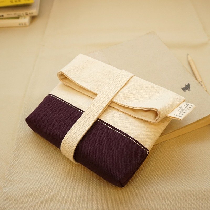 帆布绕绳杂物袋-紫色 - 化妆包/杂物包 - 其他材质 紫色