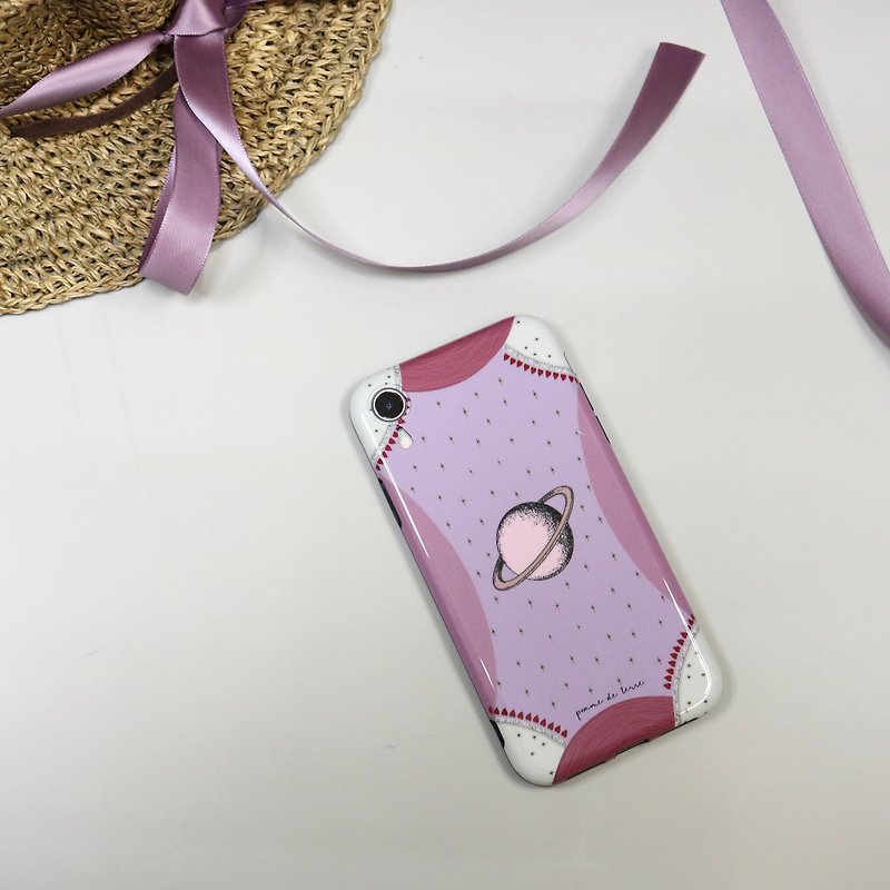 Pinky Saturn phone case 手机壳 - 手机壳/手机套 - 橡胶 粉红色