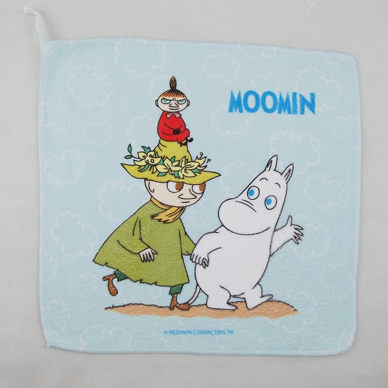 Moomin授权 - 擦手巾【Let's Go】 - 毛巾浴巾 - 棉．麻 蓝色