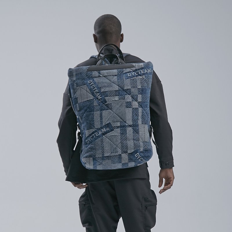 【Off-season sale】DYCTEAM x MWYW backpack(XL) - 后背包/双肩包 - 棉．麻 蓝色