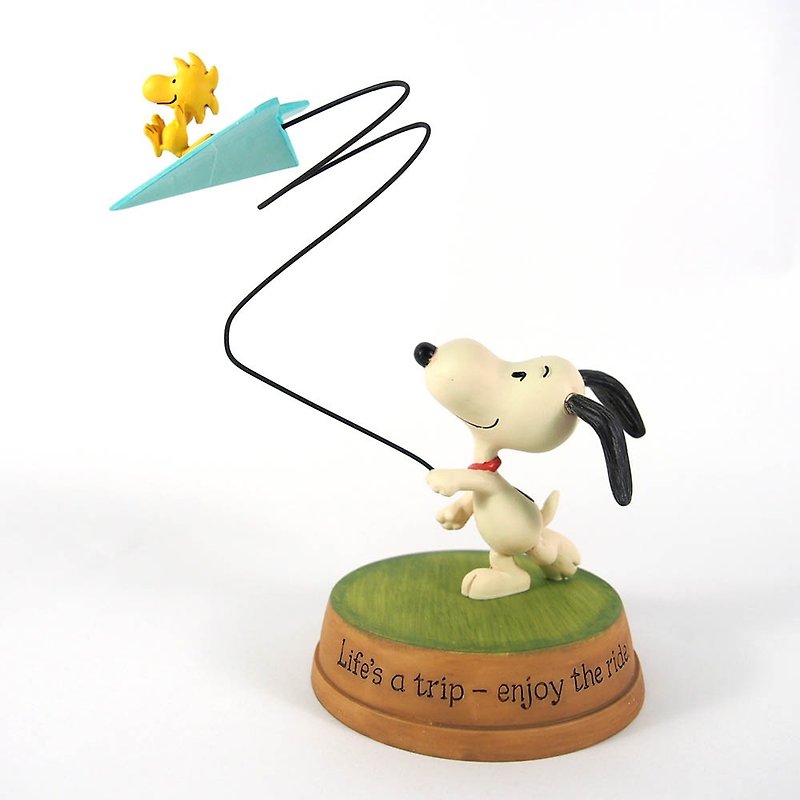Snoopy手工雕塑-纸飞机【Hallmark-Peanuts史努比 手工雕塑】 - 摆饰 - 其他材质 白色