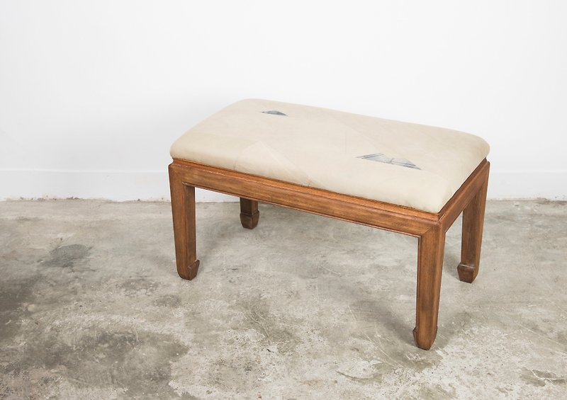 二手衣改造长方椅凳新旧椅计划 唐青古物商X小树林林总总联名合作 - 其他家具 - 木头 卡其色
