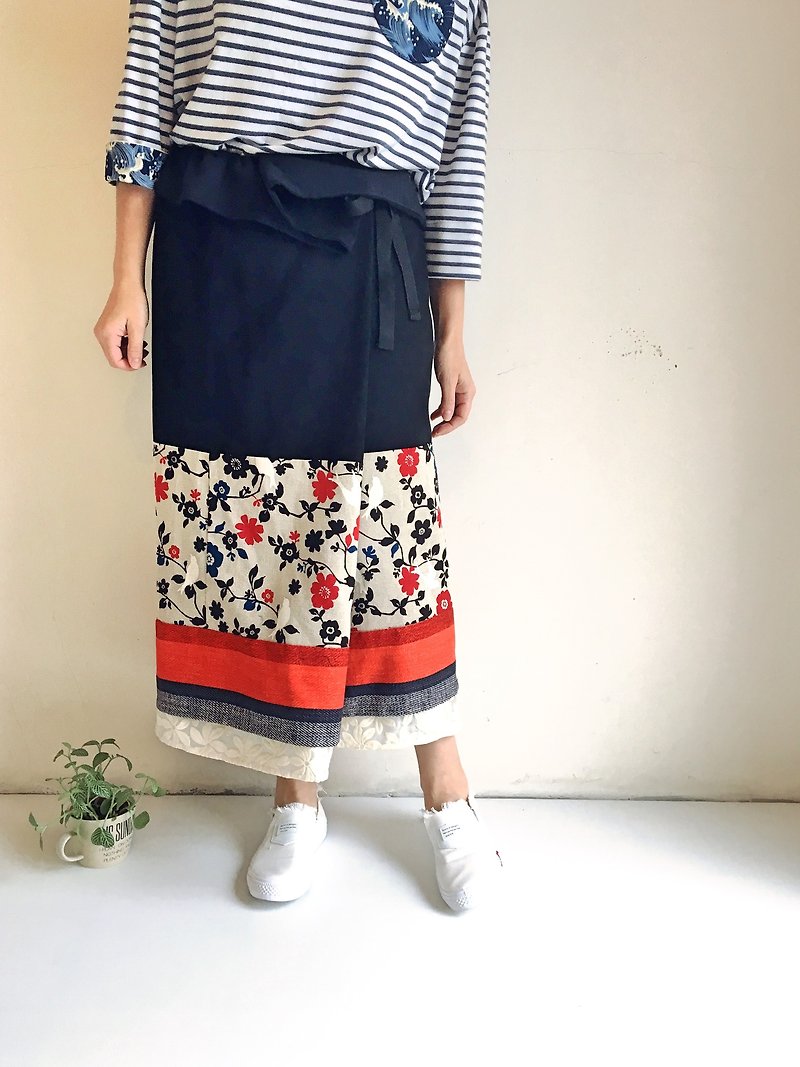 Mutsu wrap midi skirt - 裙子 - 纸 