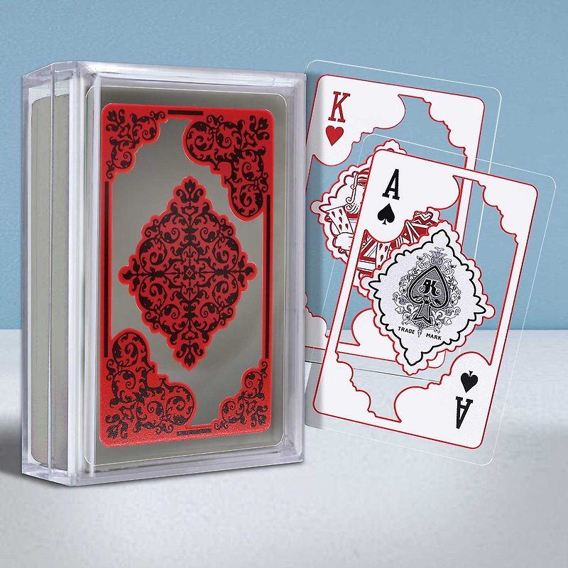【ROYAL乐友】透明水晶中国古典风扑克牌-红 - 桌游/玩具 - 塑料 多色