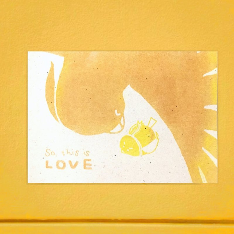 这就是爱  再生卡片 - 卡片/明信片 - 纸 橘色