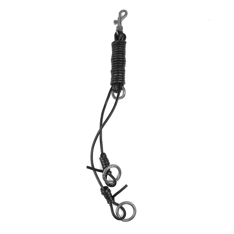 DTB Key Chain 手工皮绳编织吊饰钥匙圈 - 钥匙链/钥匙包 - 真皮 