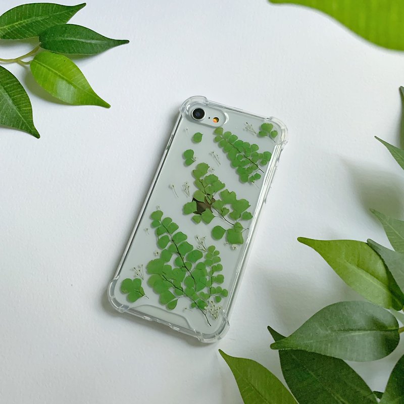 丝丝入蔻 铁线蕨手机壳 - 手机壳/手机套 - 植物．花 绿色