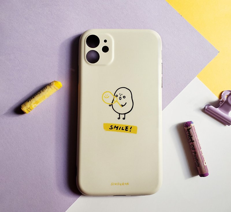 SMILE! 手机壳 / 雾面全包软壳 / - 手机壳/手机套 - 塑料 黄色