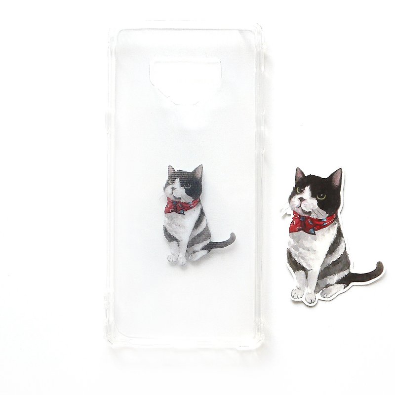 奔驰猫 - 手机壳 | TPU Phone case 防摔 空压壳 | 可加字设计 - 手机壳/手机套 - 橡胶 透明