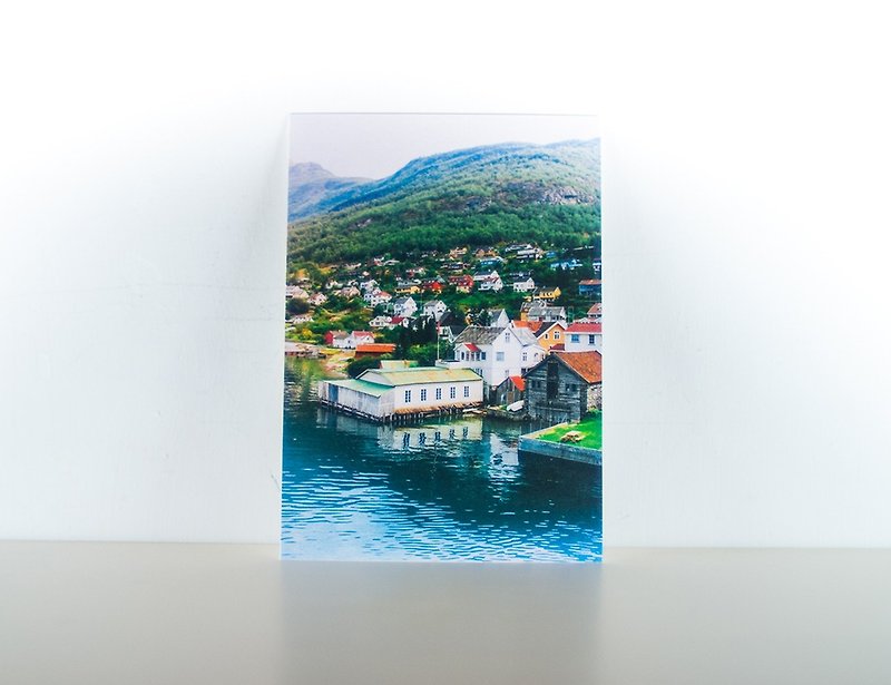 摄影明信片 | 峡湾小镇 III-峡湾之旅-挪威 - 卡片/明信片 - 纸 多色