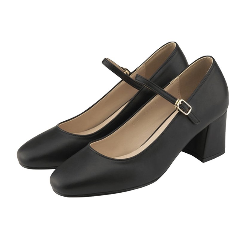 PRE-ORDER SPUR 现代基本款_QA8008 (Black) - 女款皮鞋 - 其他材质 