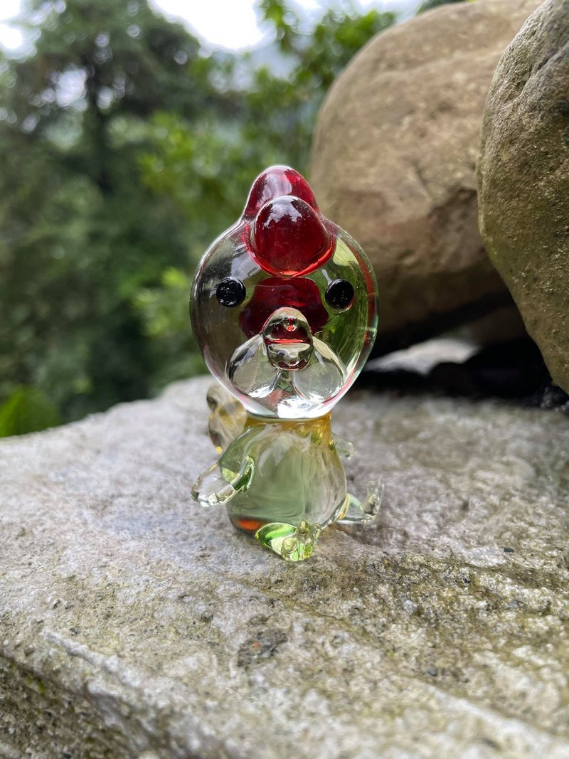 水晶玻璃 Q版生肖 鸡 - 摆饰 - 玻璃 