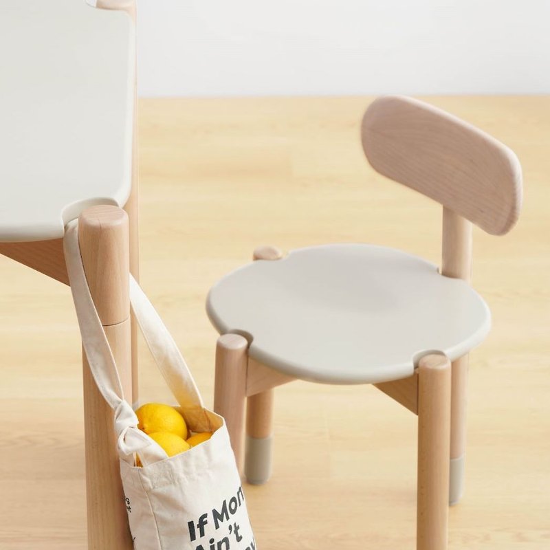 烏雲踏雪兒童小椅子玩乐寫字玩具桌椅學習桌北欧实木高度可調節 - 儿童家具 - 木头 卡其色