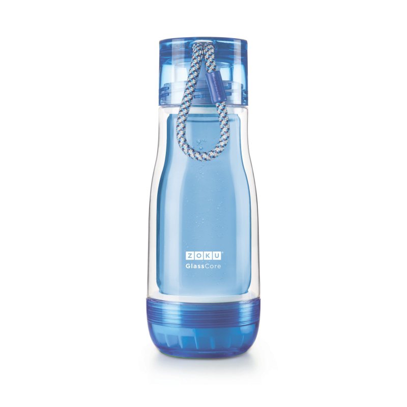 ZOKU 双层悬浮式玻璃胆水樽 355ml - 蓝色 - 水壶/水瓶 - 玻璃 蓝色