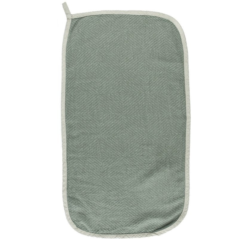 浴室地毯象牙浴垫 100% 亚麻 - 餐垫/桌巾 - 亚麻 灰色