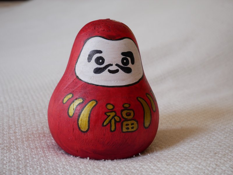 The Music Box Daruma Doll - 其他 - 木头 红色