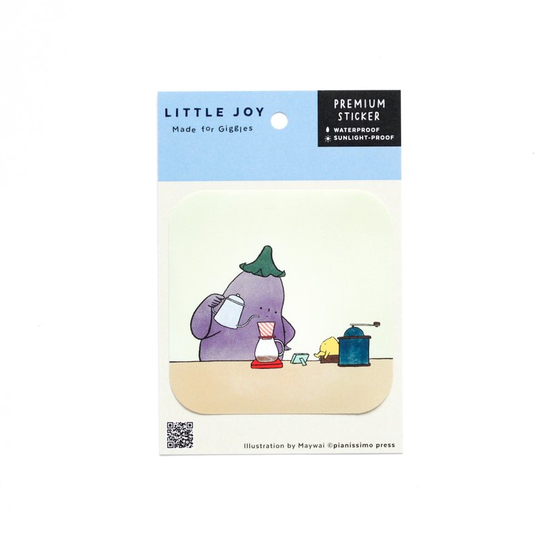 Premium Sticker - Little Joy - Drip Coffee - 贴纸 - 塑料 多色