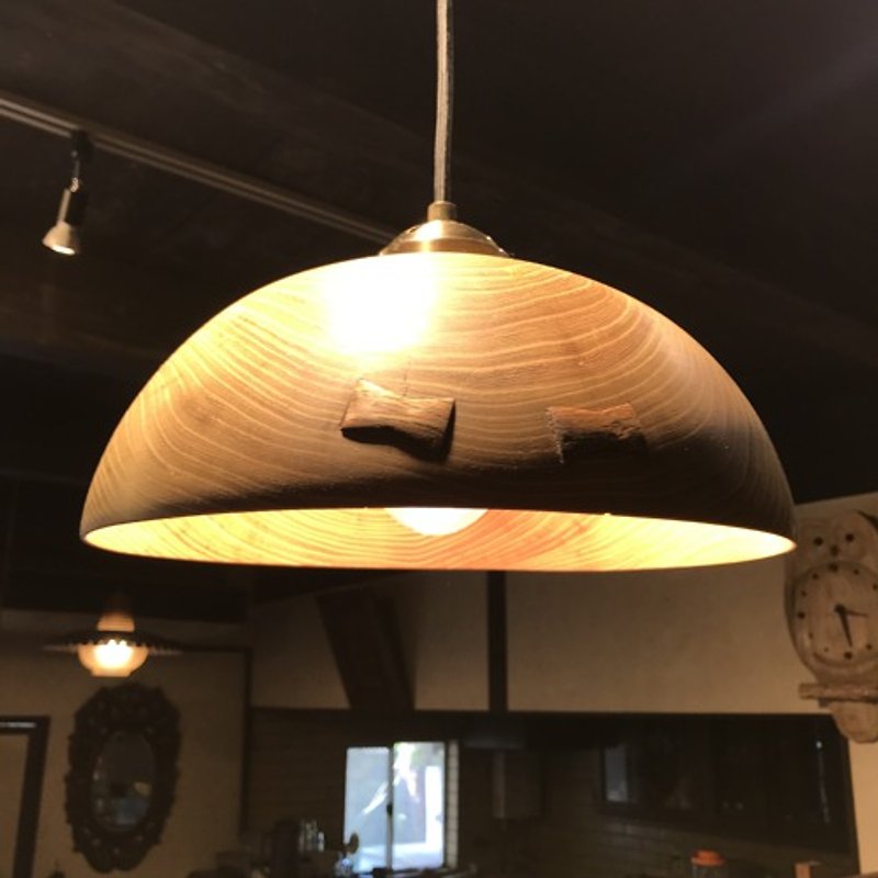 ハリエンジュのペンダントライト　ボール型 - 灯具/灯饰 - 木头 咖啡色