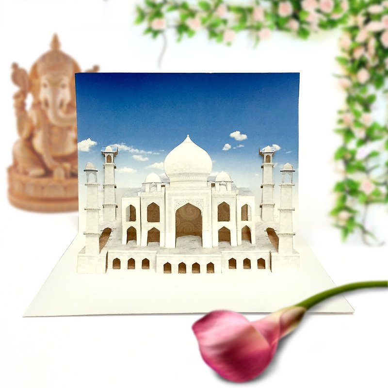 Taj Mahal Card | Love Temple Card | Love Card | Pop Up Card - 卡片/明信片 - 纸 
