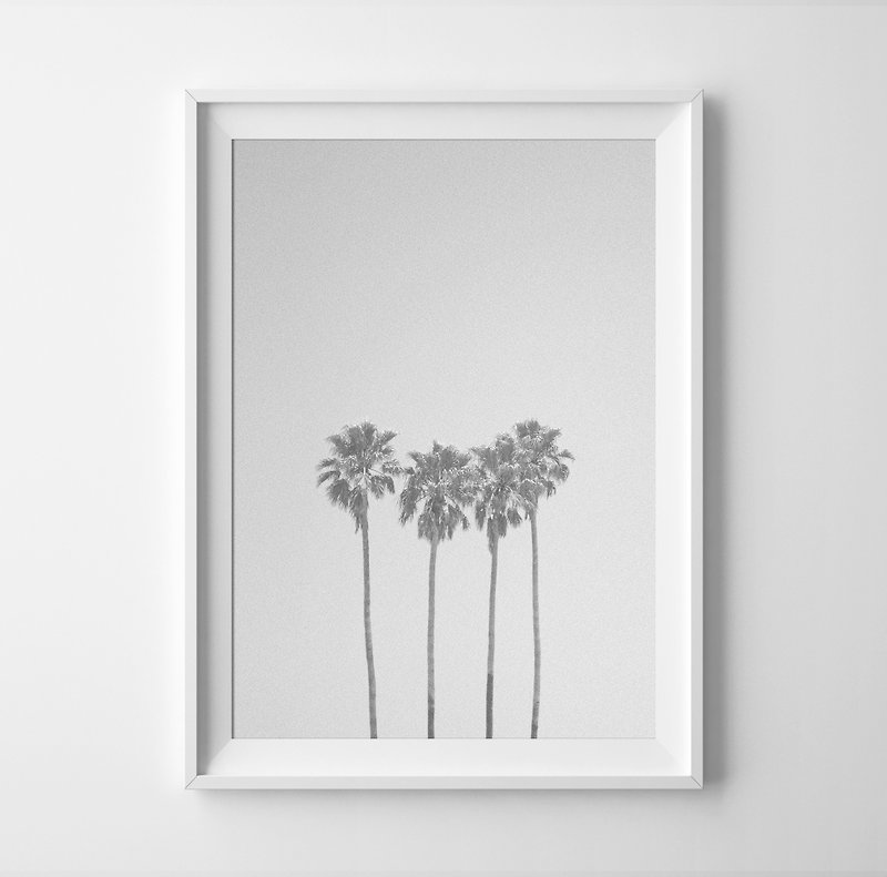 Palm trees Print 可定制化 挂画 海报 - 墙贴/壁贴 - 纸 