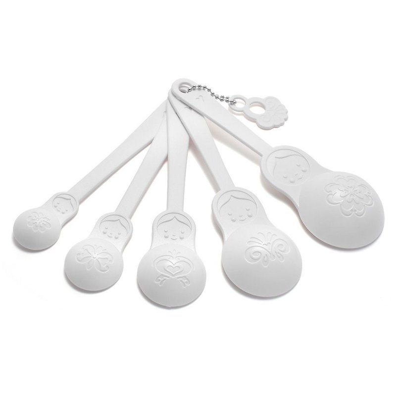 美国【Fred & Friends】M-Spoons 俄罗斯娃娃造型量匙 - 厨房用具 - 塑料 白色