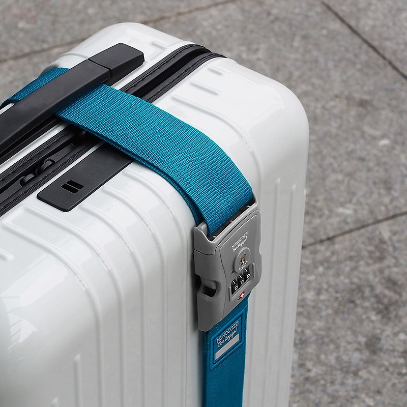 BON VOYAGE | 2寸 TSA 特韧尼龙行李带 - 蓝色 - 行李箱/行李箱保护套 - 纸 蓝色