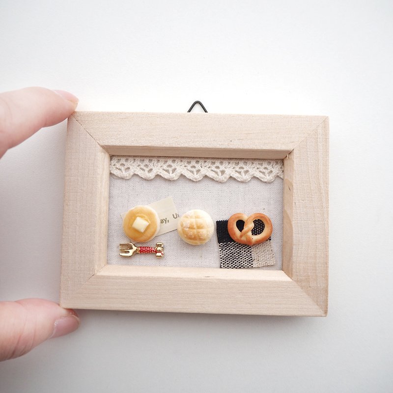 Frames / miniature bread - 画框/相框 - 粘土 咖啡色