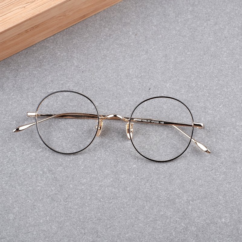 【福利品】日本 钛金属 复古圆框 百搭 - 眼镜/眼镜框 - 其他材质 黑色