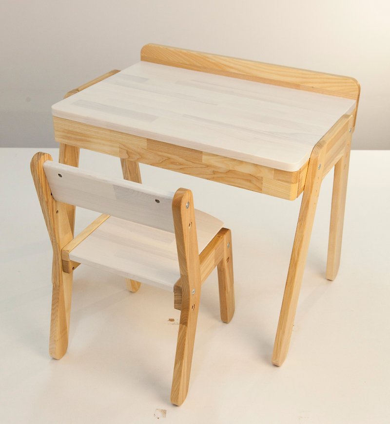 木制儿童桌椅幼儿桌椅套装蒙台梭利家具 - 儿童家具 - 木头 白色
