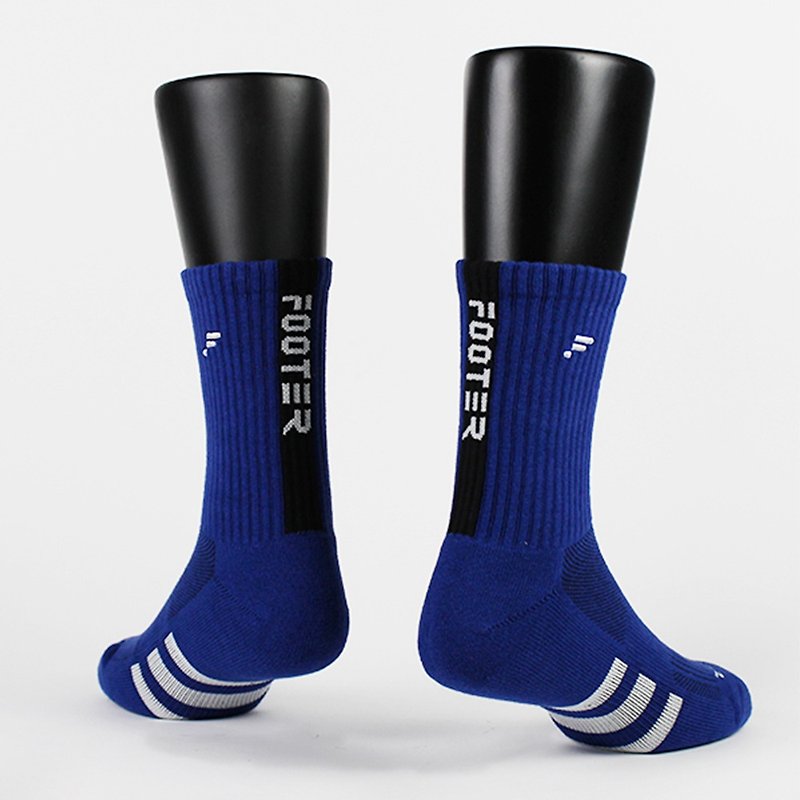 【Footer】经典日常运动气垫袜-蓝(男袜/L、XL)