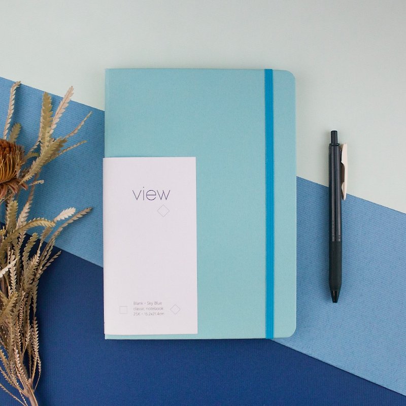 眼色 VIEW 经典笔记本 - 钢笔可用 - 25K 天蓝 - 笔记本/手帐 - 纸 蓝色