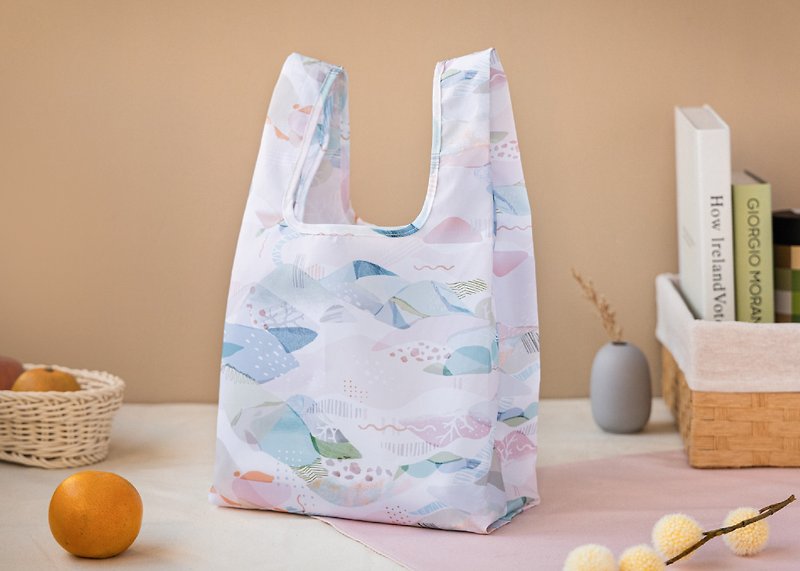 【冬日秘境-购物袋】环保提袋 / 可折叠收纳 - 手提包/手提袋 - 聚酯纤维 蓝色
